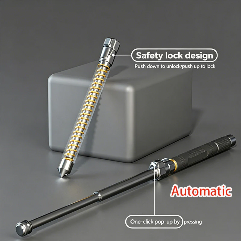 21 26 32 Inch Alloy Steel Self-defense Baton Telescopic Stick - Image 2