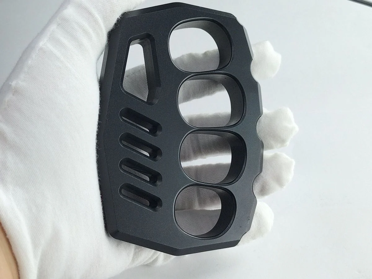 7075 Aviation Aluminum Knuckle Duster Boxing Self-defense Four-finger Button Window Breaker Outdoor Camping EDC Tool - Image 11