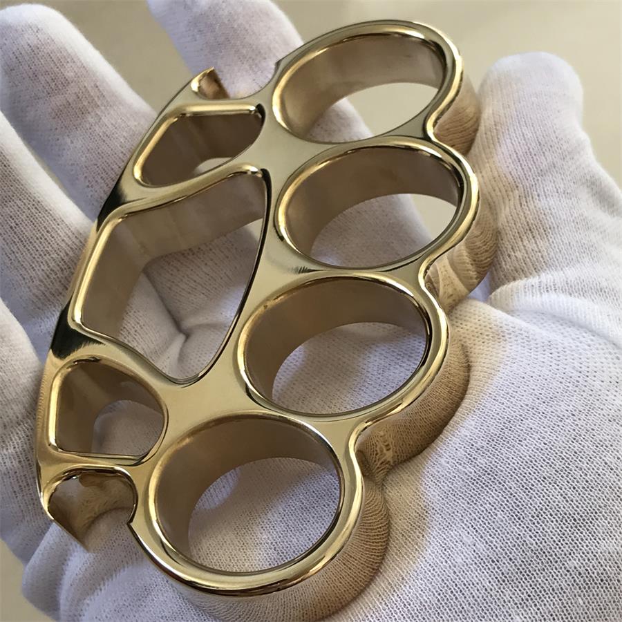 Mate X1 Plus Big Finger Hole Mirror Brass Knuckle Duster Bottle Opening EDC Tool - Image 5
