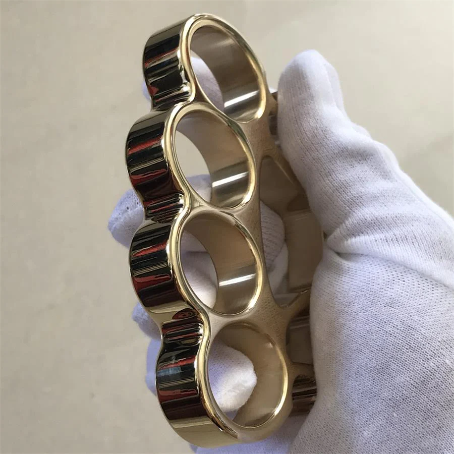 Mate X1 Plus Big Finger Hole Mirror Brass Knuckle Duster Bottle Opening EDC Tool - Image 7