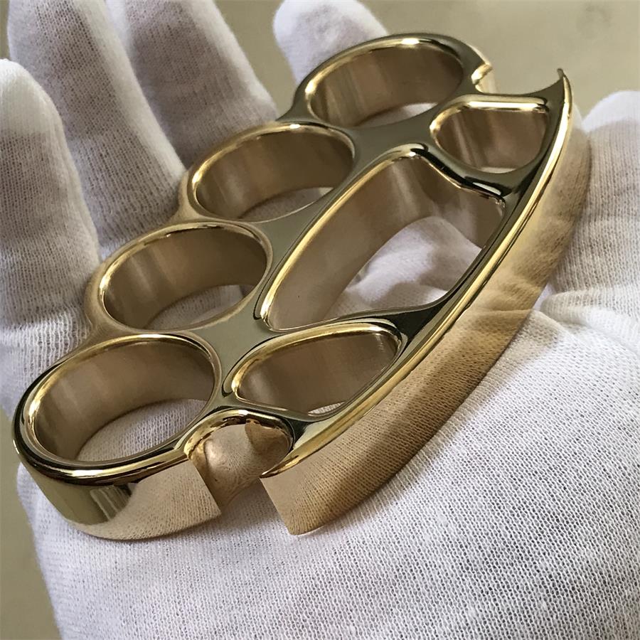 Mate X1 Plus Big Finger Hole Mirror Brass Knuckle Duster Bottle Opening EDC Tool - Image 9