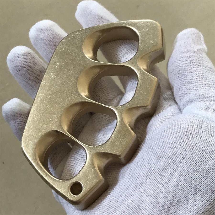 Big Finger Hole Stonewashed Brass Knuckle Dusters