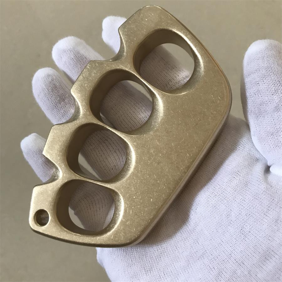 Big Finger Hole Stonewashed Brass Knuckle Dusters - Image 8
