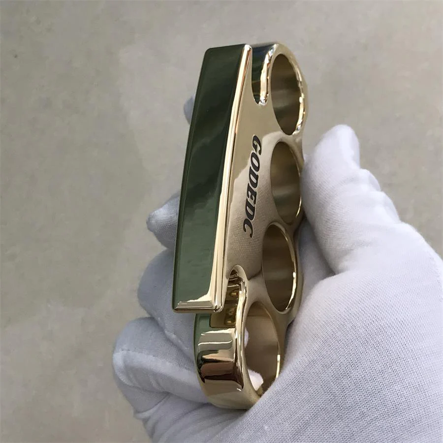 The KING OF GODEDC Classic Thickened Mirror Brass Knuckle Duster - Image 5
