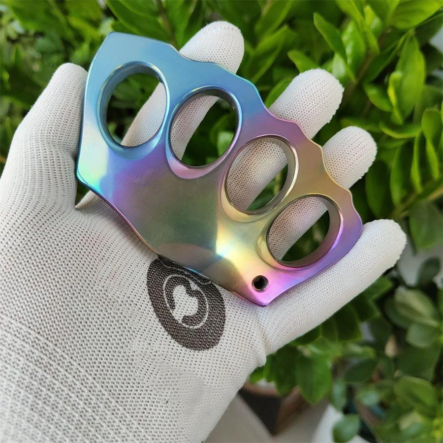 Colorful Titanium Knuckle Duster Portable Self-defense Tool