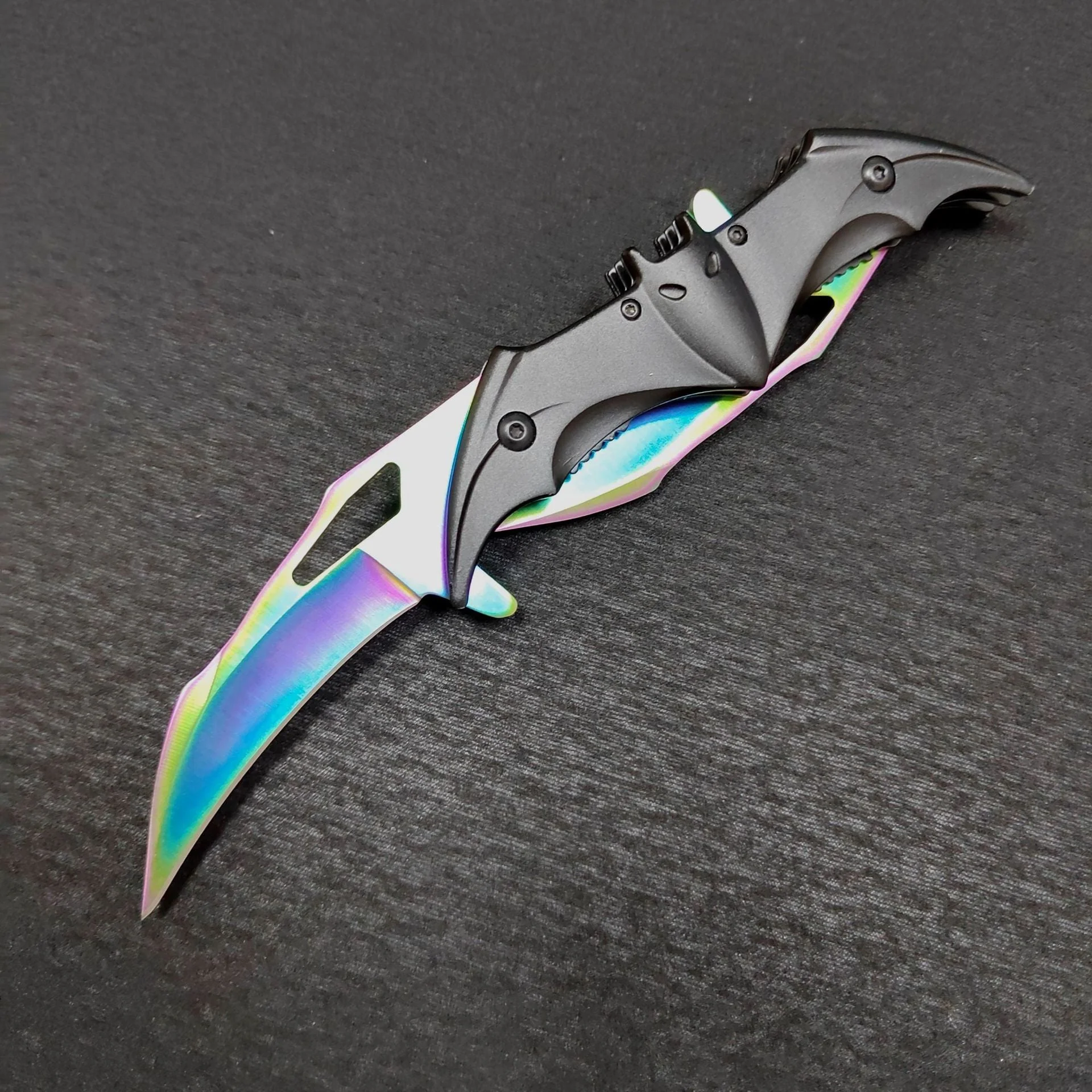 Double Blade Folding Bat Knife Outdoor Camping Hunting Defense Pocket Knives EDC Tool - Image 10