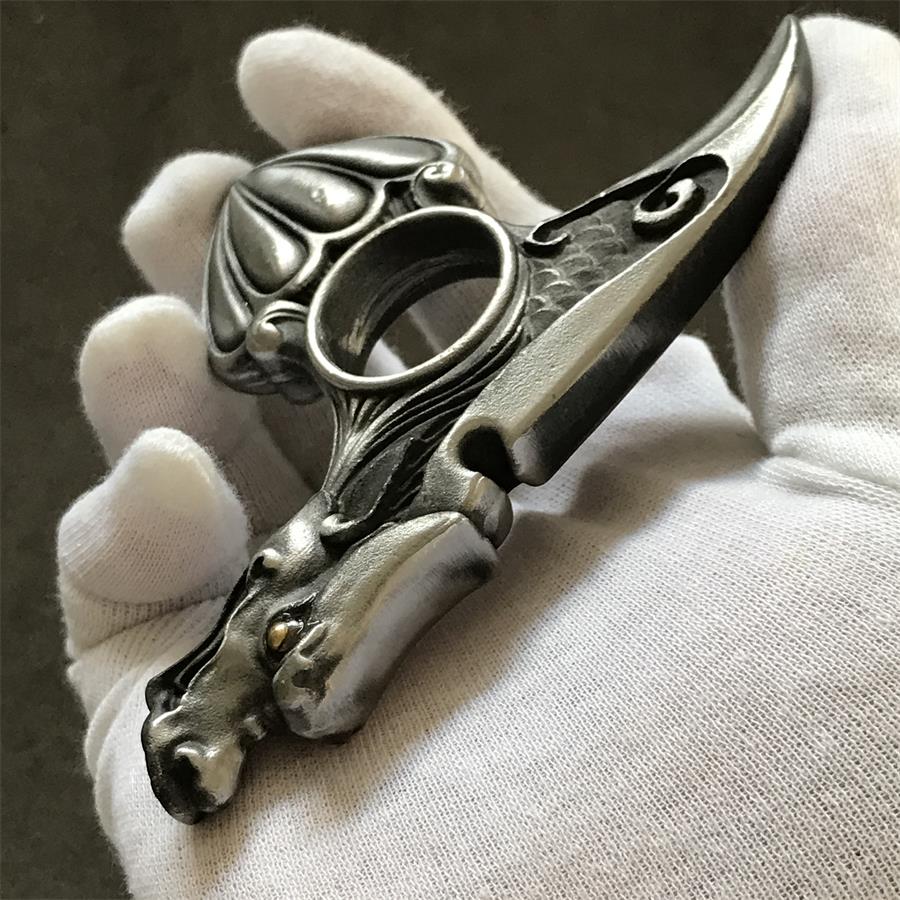Dragon Pattern Knuckle Duster EDC Decoration - Image 3
