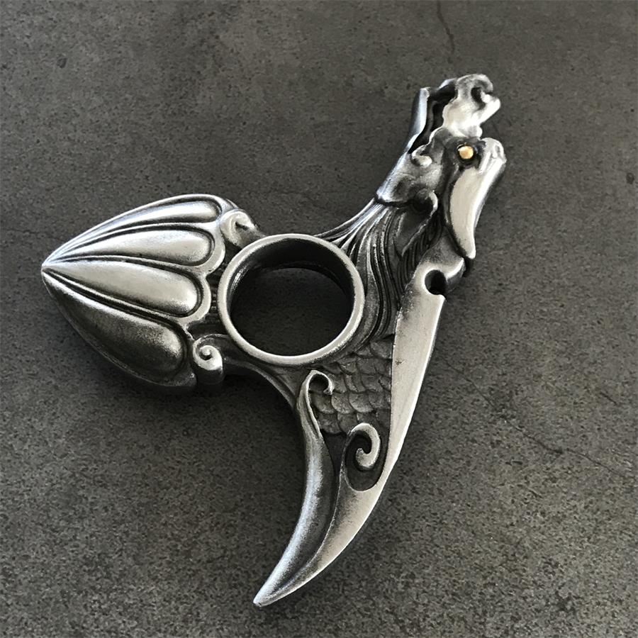 Dragon Pattern Knuckle Duster EDC Decoration - Image 5