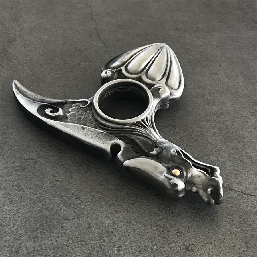Dragon Pattern Knuckle Duster EDC Decoration - Image 6