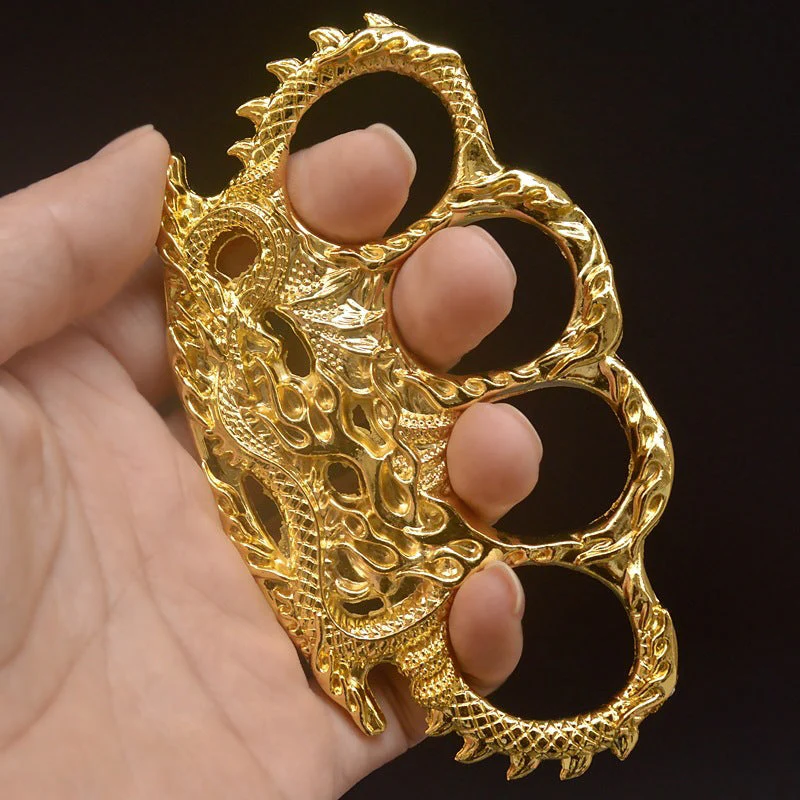 Fire Dragon - Knuckle Duster Boxing Four Finger Buckle Defense Window Breaker Outdoor EDC Tool - Image 9