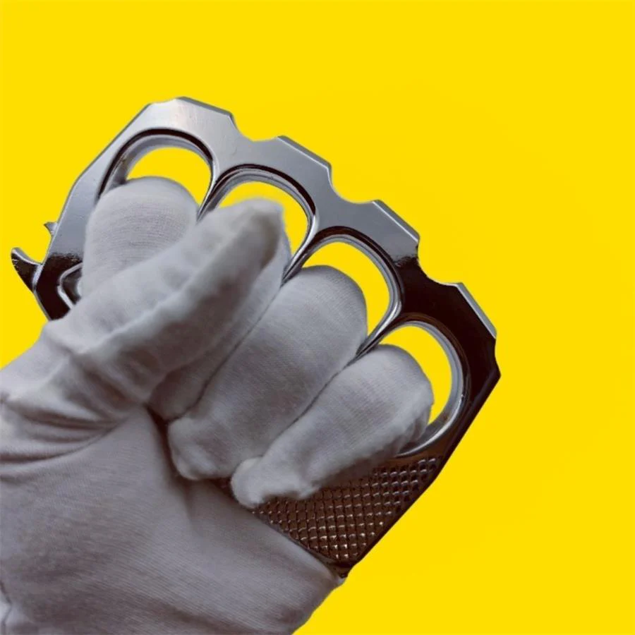 Four Finger Broken Window Brass Knuckle Duster - Image 3
