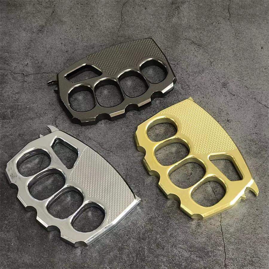 Four Finger Broken Window Brass Knuckle Duster - Image 4