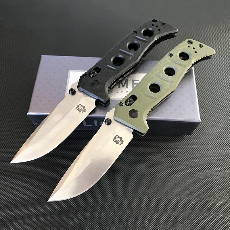 G10 Handle Liome 273 Folding Knife Stone Washing Blade Outdoor Camping Survival Pocket Knives - Image 2