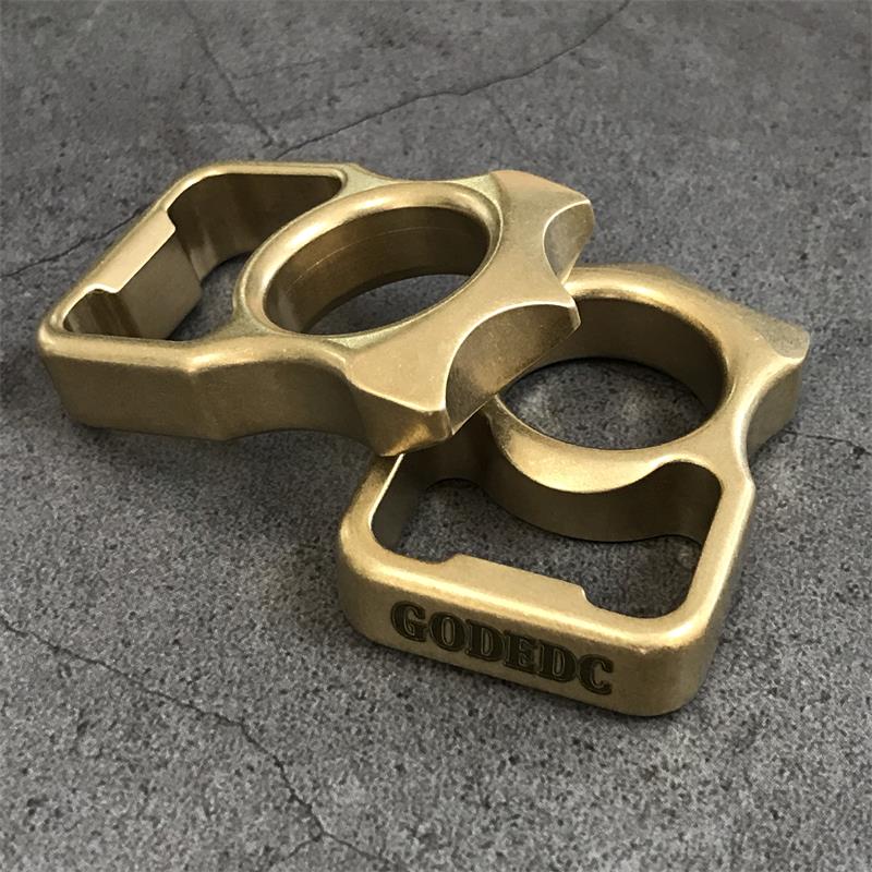 GODEDC Bottle Opening Brass Knuckle Duster EDC Gadget - Image 2