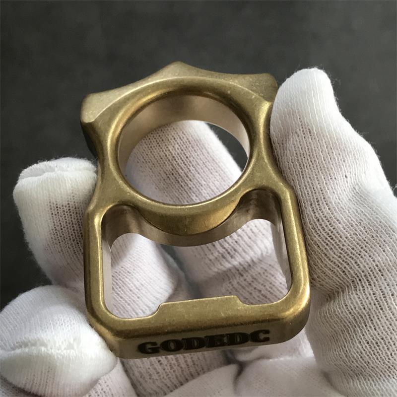 GODEDC Bottle Opening Brass Knuckle Duster EDC Gadget - Image 3