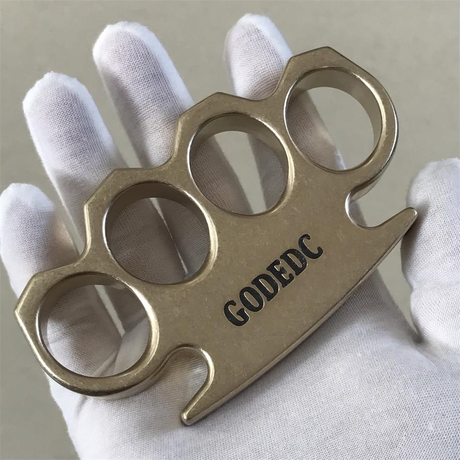 GODEDC Classic Stonewashed Brass Knuckle Duster - Image 2