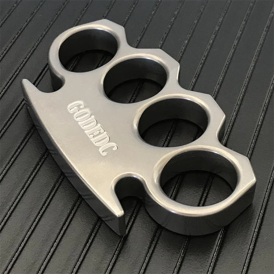 GODEDC Classic Stonewashed Steel Knuckle Dusters - Image 5