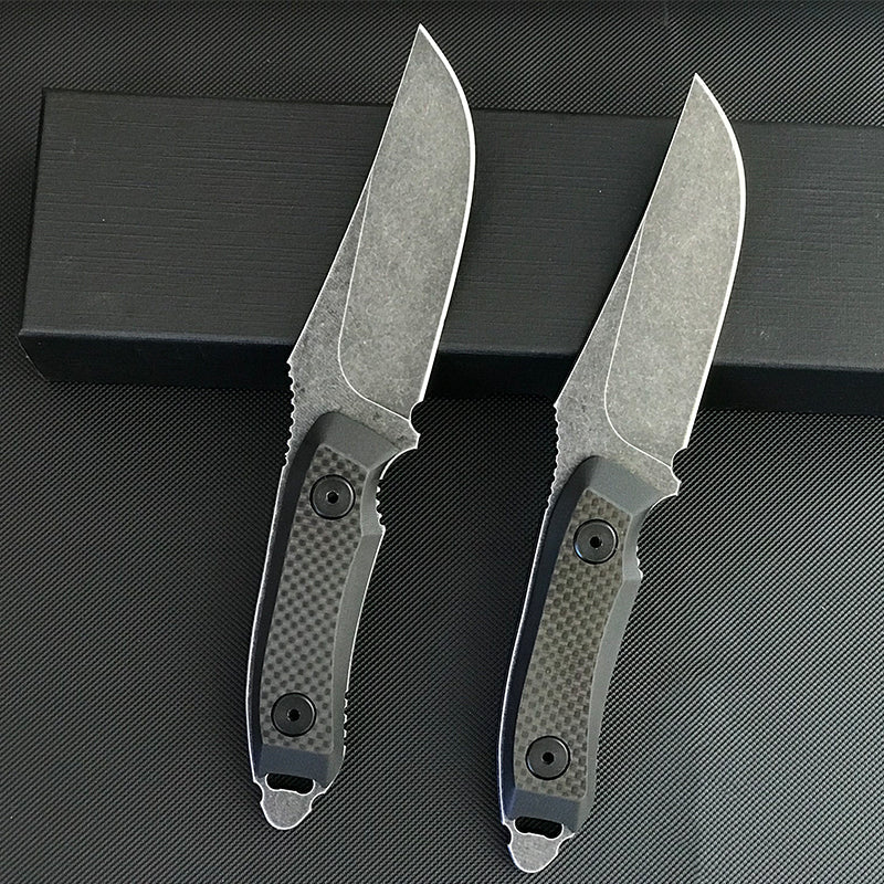 Liome Outdoor Fixed blade Knife G10+ Carbon Fiber Handle Survival Safety Tactical Military Knives - Image 8