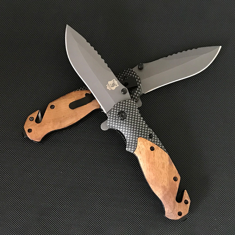 Liome X50 Folding Knife  Wooden Handle Pocket Knives Outdoor Multifunctional Tactica Camping  EDC Tool - Image 6