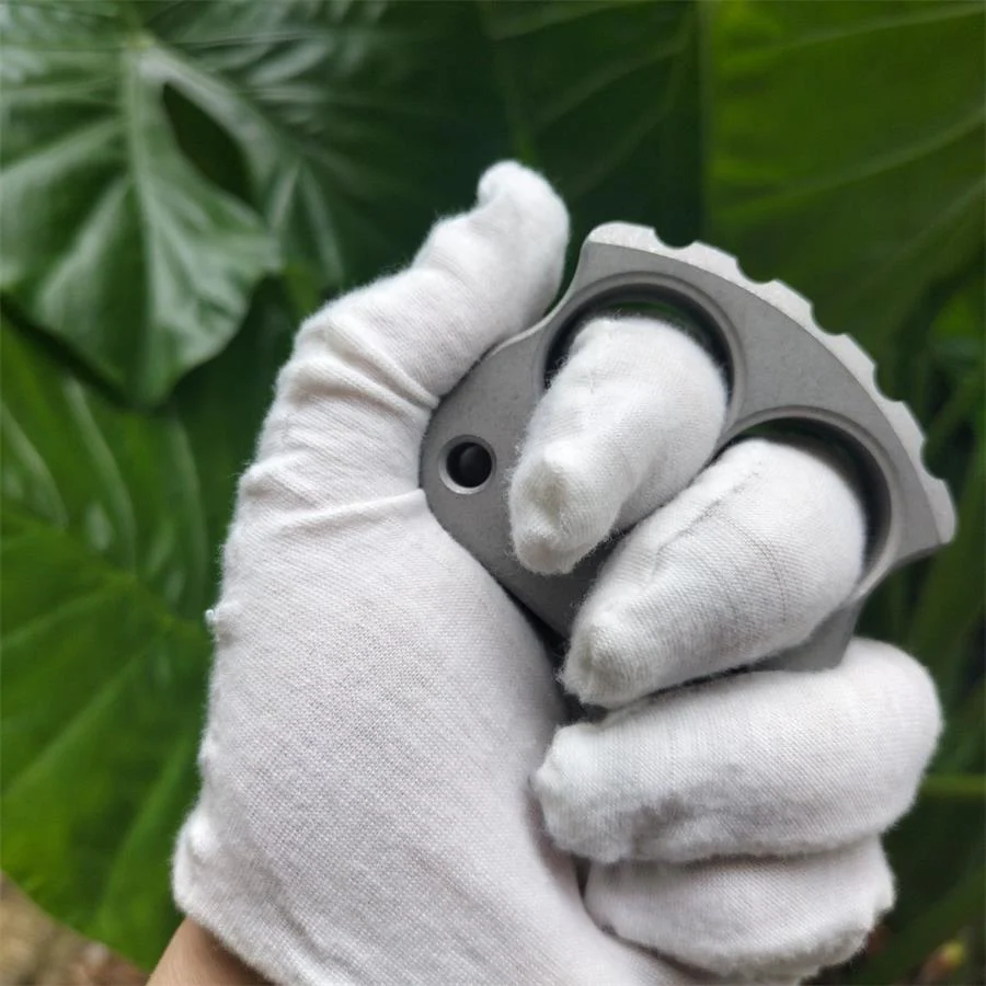 Mini Solid Steel Knuckle Duster Portable EDC Decoration - Image 4