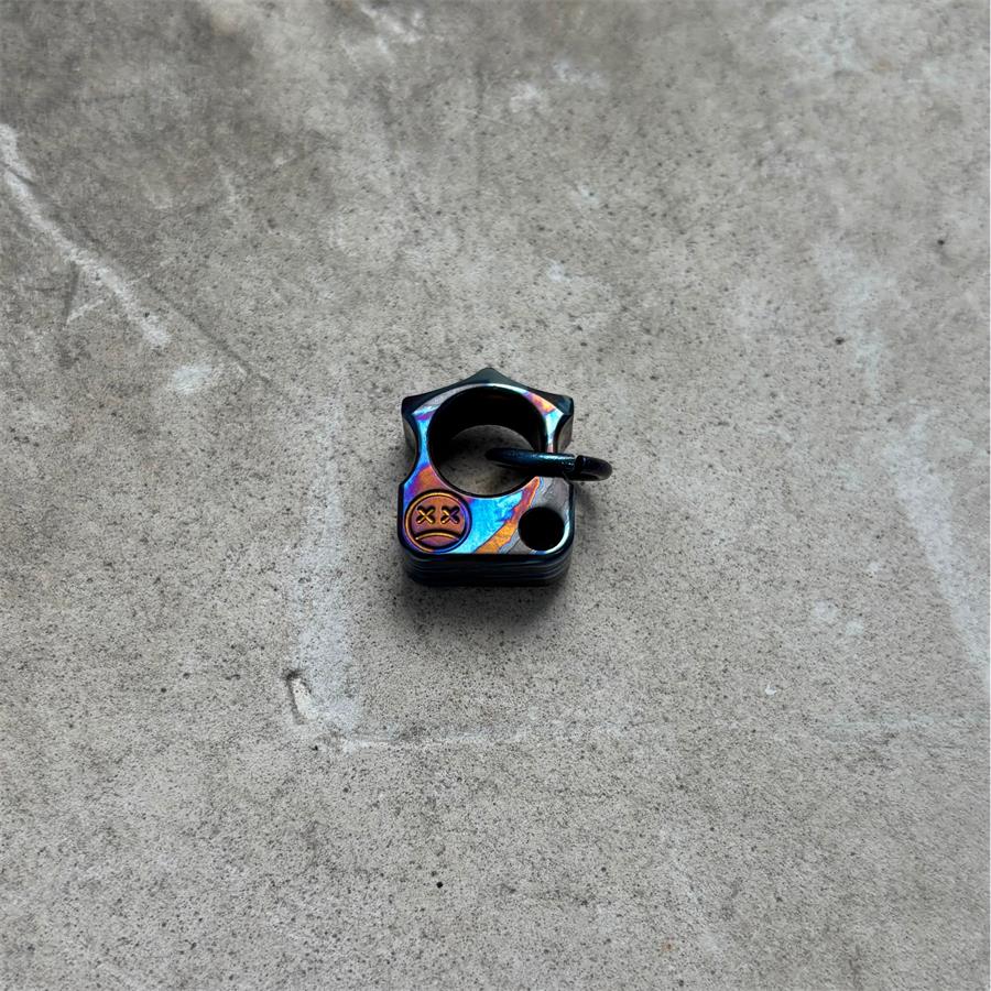 Mini Titanium Knuckle Duster Pendant Decorations - Image 11