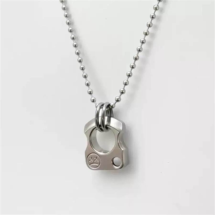 Mini Titanium Knuckle Duster Pendant Decorations - Image 3