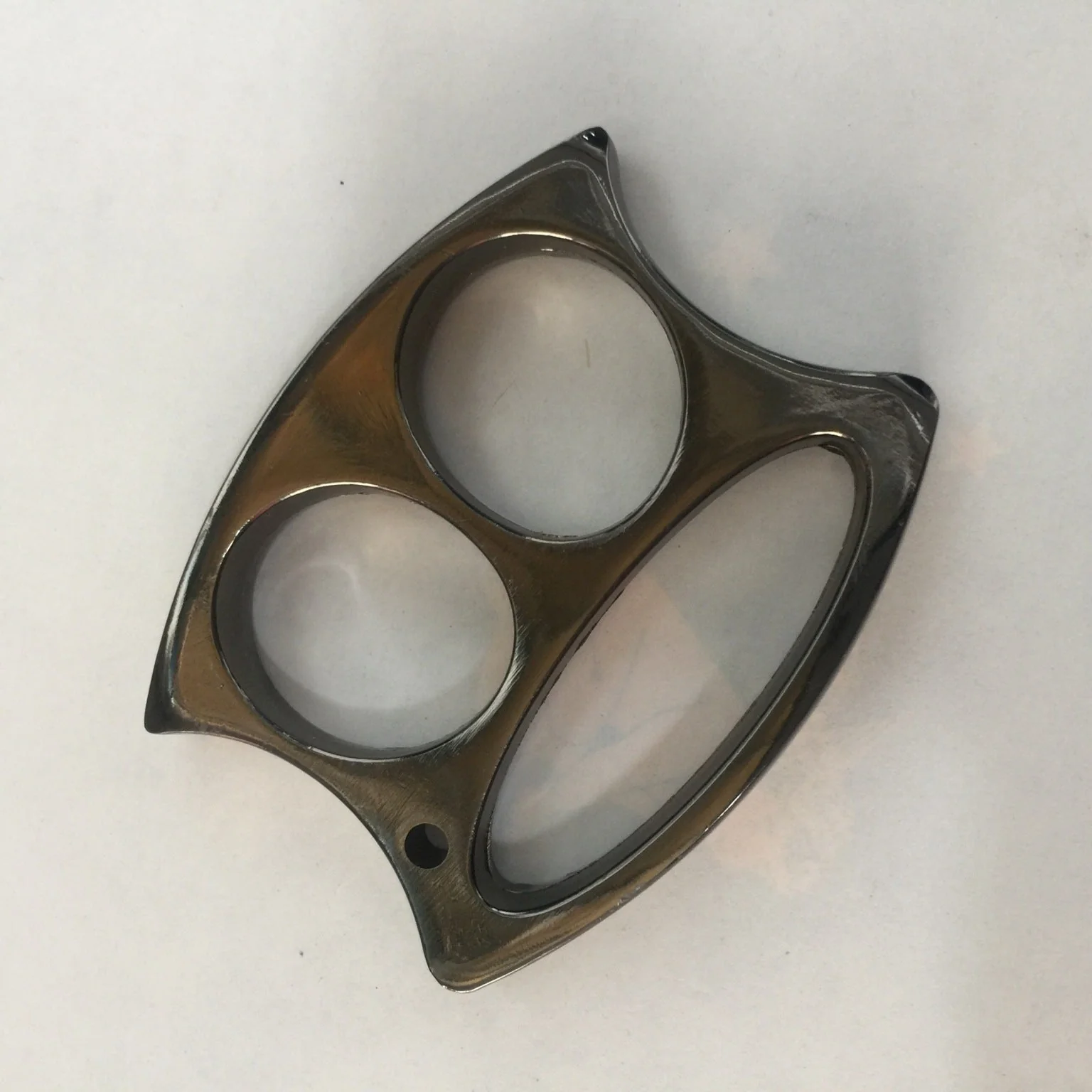 Monkey Face - Brass Knuckle Duster Boxing Two Finger Buckle Self Defense Window Breaker Outdoor Portable EDC Tools