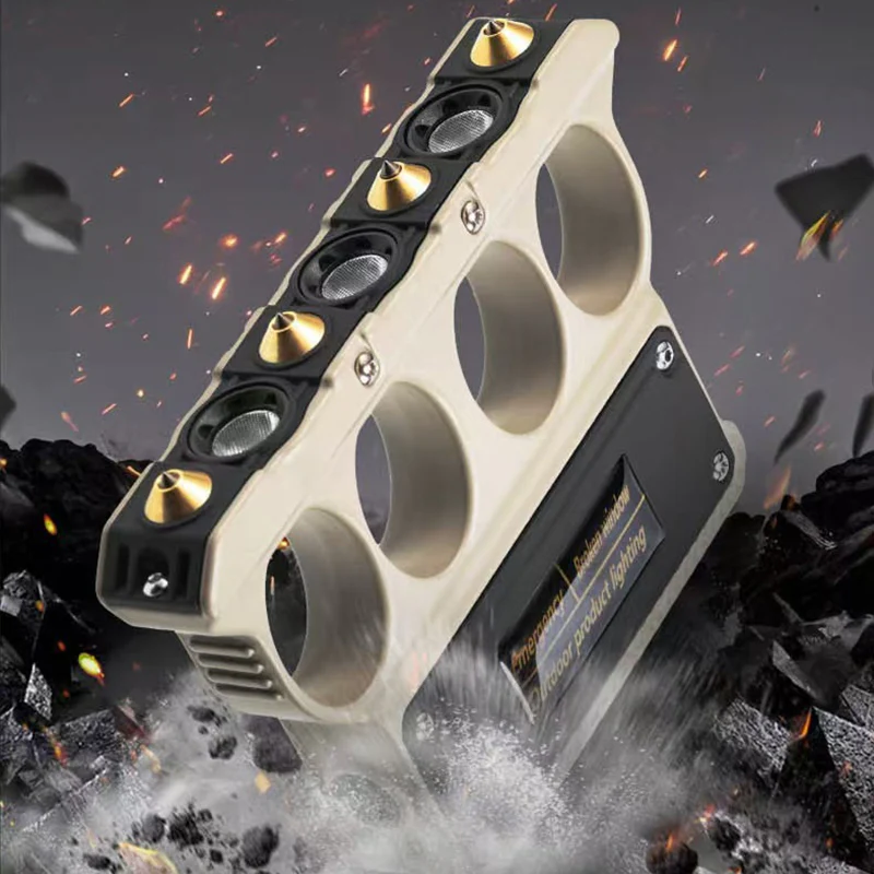 Multi-functional Knuckle Duster Self-defense Flashlight EDC Tool - Image 7