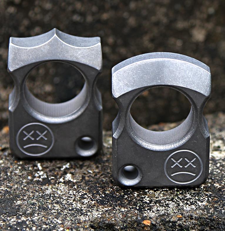 Multi-style Titanium Knuckle Duster Boxing Self Defense Buckle Window Breaker Outdoor EDC Tool - Image 2