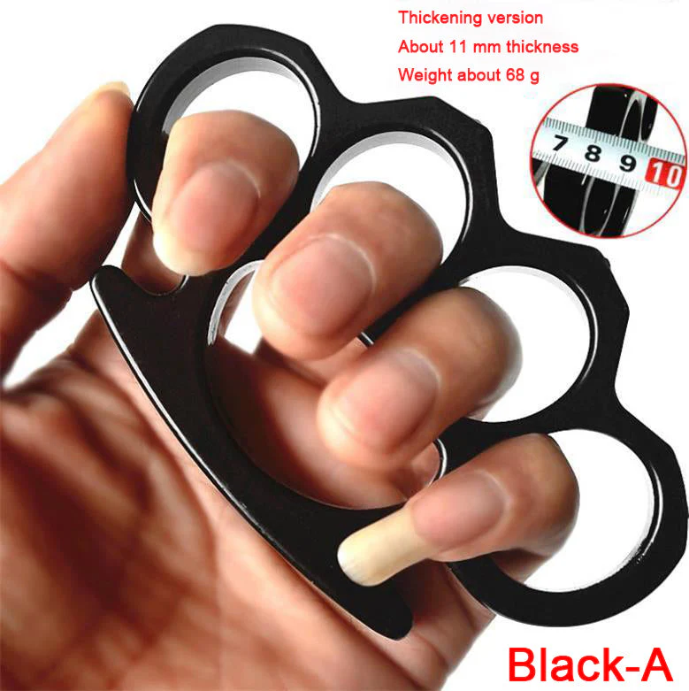 Multicolor Metal Brass Knuckle Duster Boxing Self Defense Four Finger Buckle Window Breaker Outdoor EDC Tool - Image 13
