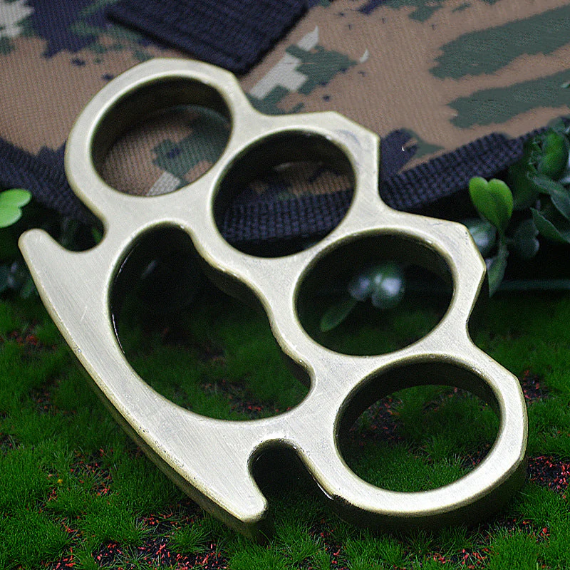 Multicolor Metal Brass Knuckle Duster Boxing Self Defense Four Finger Buckle Window Breaker Outdoor EDC Tool - Image 17