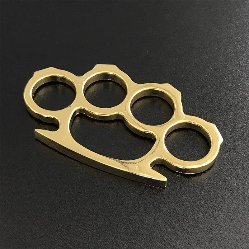 Multicolor Solid Brass Knuckle Duster Boxing Four Finger Buckle Defense Window Breaker Outdoor EDC Tool - Image 14