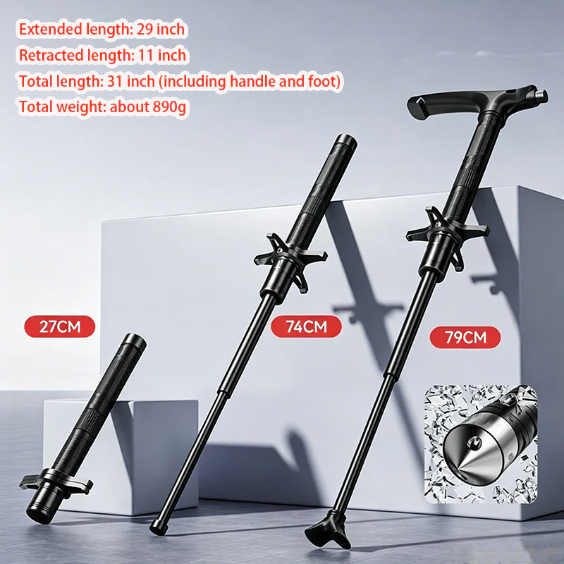 Multifunctional Portable Baton Trekking Pole - Image 11