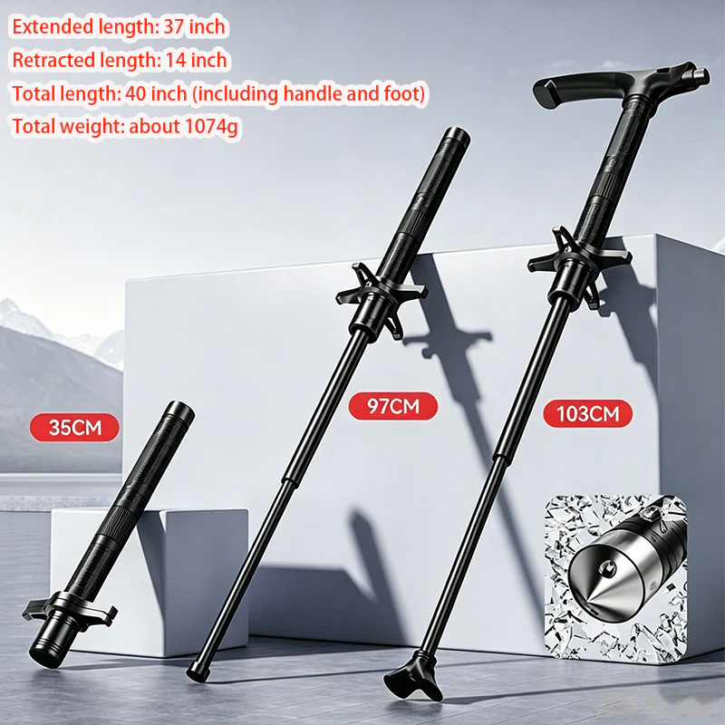 Multifunctional Portable Baton Trekking Pole - Image 4