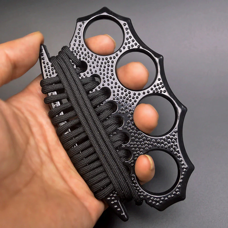 Non-slip and Strong Brass Knuckle Duster Boxing Four Finger Buckle Defense Window Breaker Outdoor EDC Tool - Image 7