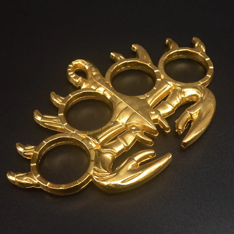 Scorpion-knuckle Duster Boxing Four Finger Buckle Defense Window Breaker Outdoor EDC Tool - Image 8