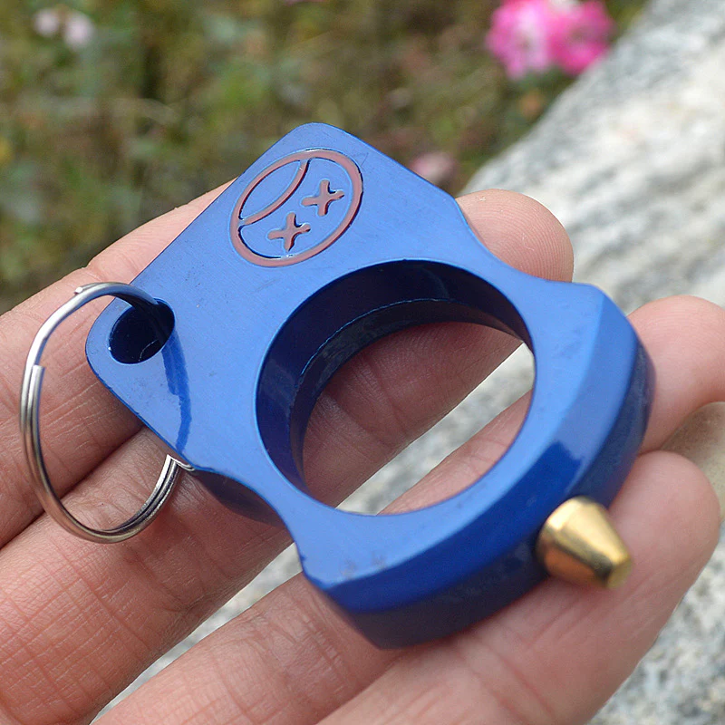 Smile Knuckle Duster Removable Broken Window Self Defense EDC Tool