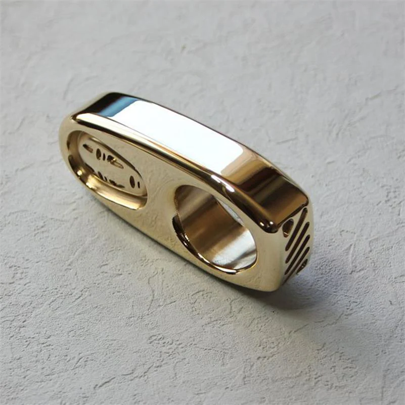 Solid Brass Knuckle Duster Portable Self Defense EDC Decoration - Image 5