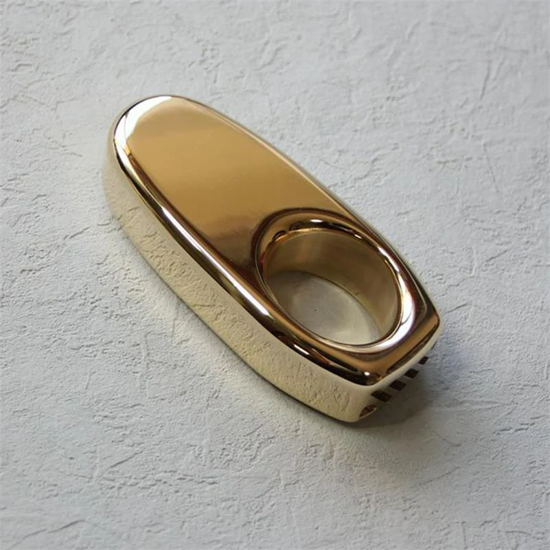 Solid Brass Knuckle Duster Portable Self Defense EDC Decoration - Image 6