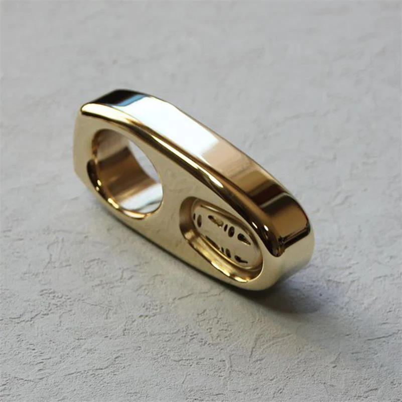 Solid Brass Knuckle Duster Portable Self Defense EDC Decoration - Image 7