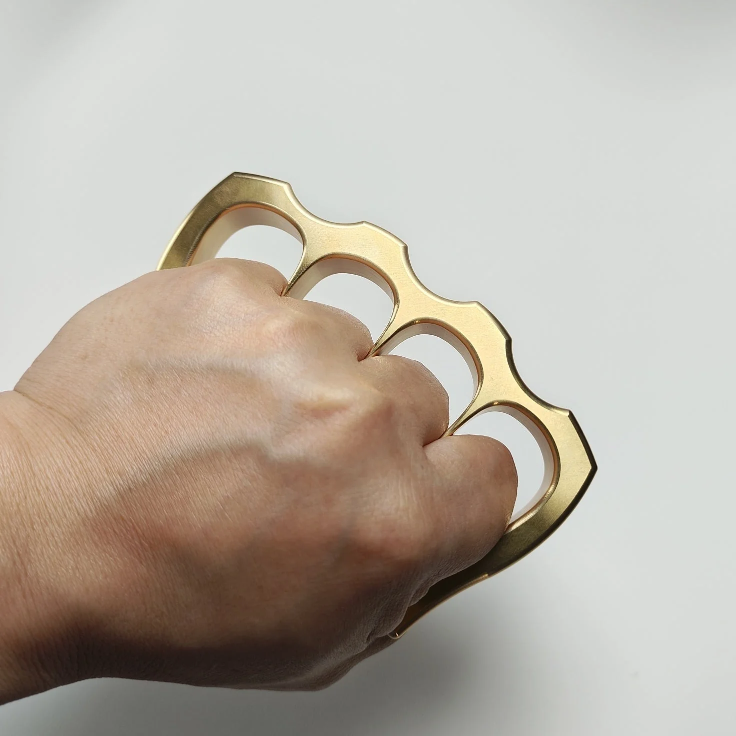 Solid Copper Precision Knuckle Duster Boxing Four Finger Buckle Defense Window Breaker Outdoor EDC Tool - Image 5