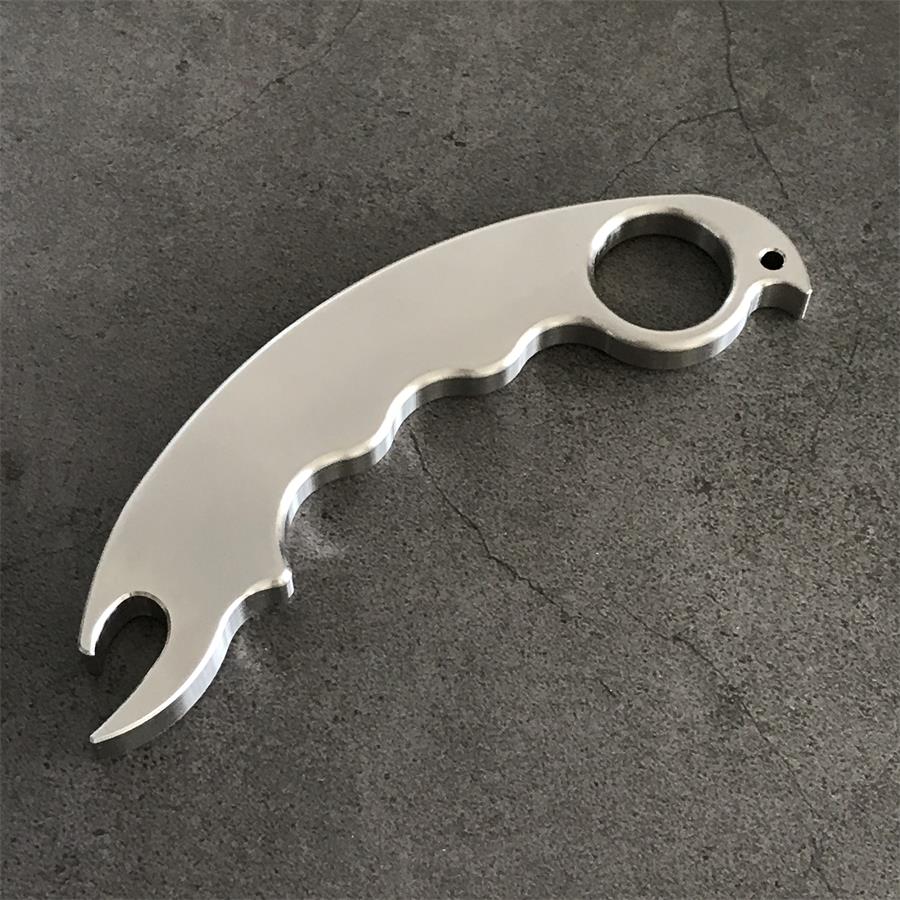 Solid Steel Bottle Opener Multi-Function Self-Defense Training EDC Tool - Image 8