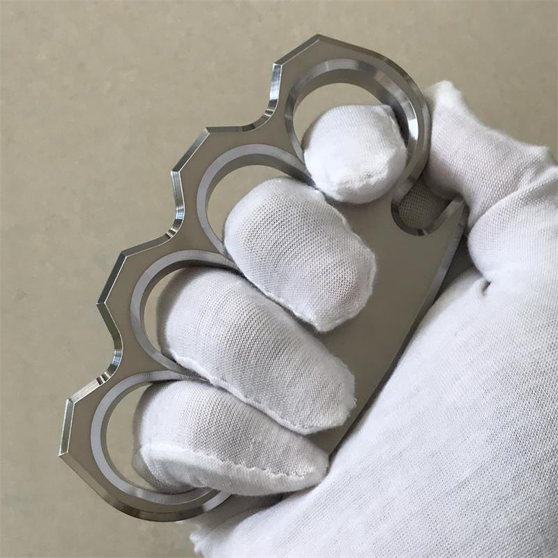 Solid Steel Classic Knuckle Duster Self-Defense EDC Tool - Image 10
