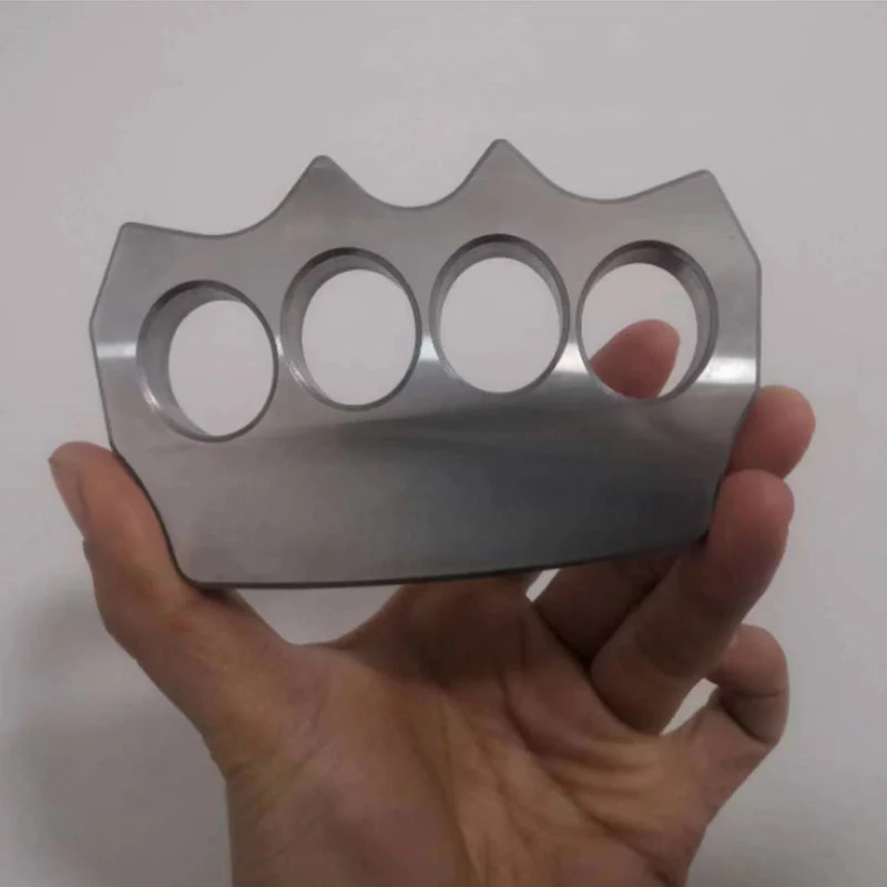 Solid Steel Knuckle Duster Four Finger Boxing Window Self -defense Knuckles Protective Pocket EDC Tool - Image 8