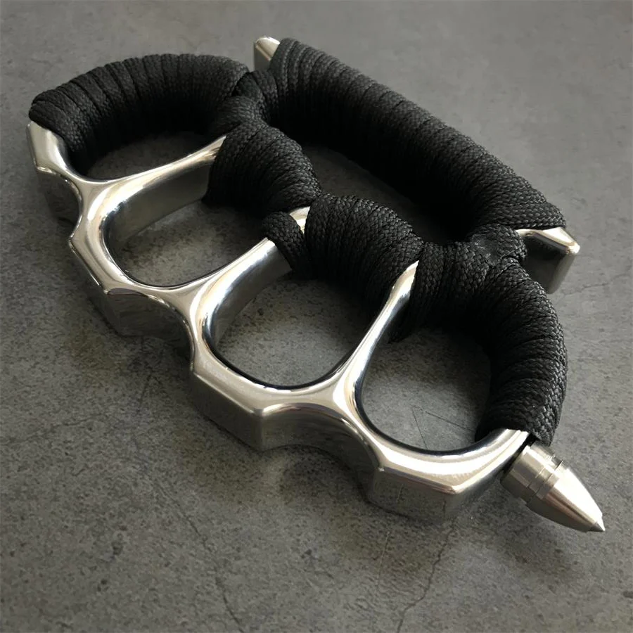 Solid Steel Knuckle Duster with Detachable Window Breaker - Image 3