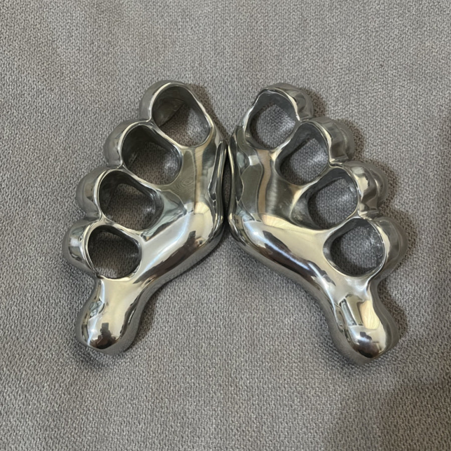 Solid Steel Left and Right Hand Knuckle Duster - Image 10