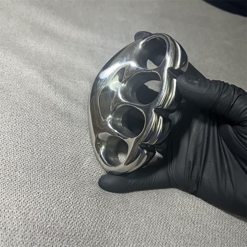 Solid Steel Mirror Knuckle Duster Broken Window Self-Defense EDC Tool - Image 6