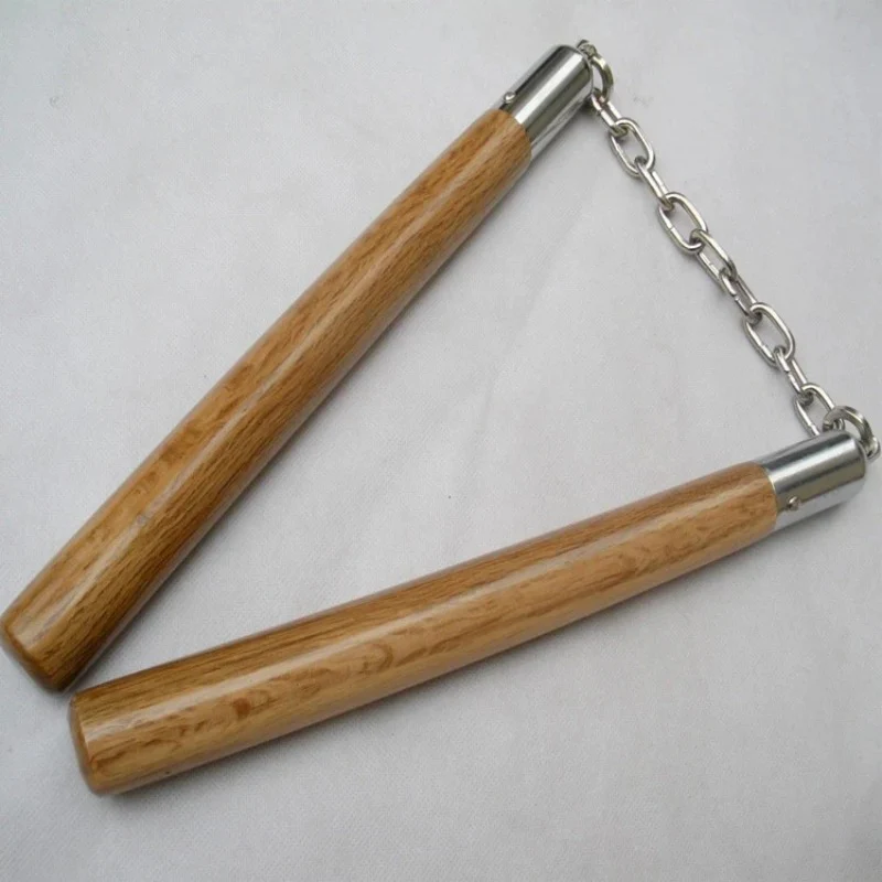 Sports Training Wooden Nunchucks Martial Arts Outdoor Self Defense EDC Tool - Image 8
