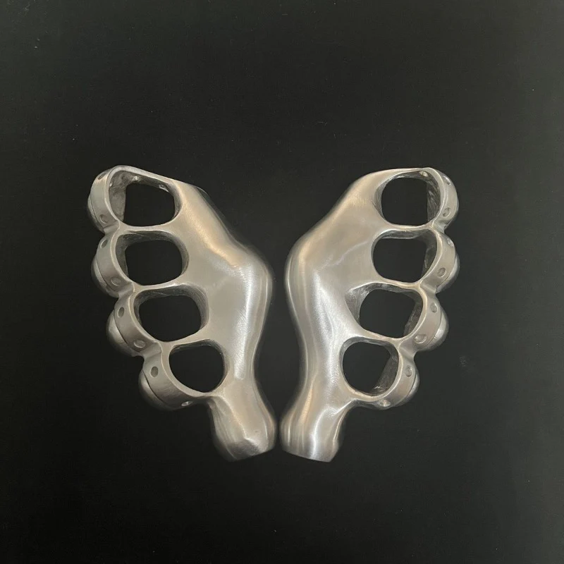 Stainless Steel Knuckle Duster Four Finger Boxing Self Defense Buckle Window Breaker Outdoor  EDC Tool
