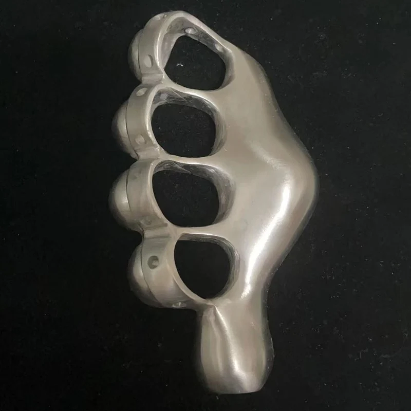 Stainless Steel Knuckle Duster Four Finger Boxing Self Defense Buckle Window Breaker Outdoor  EDC Tool - Image 3